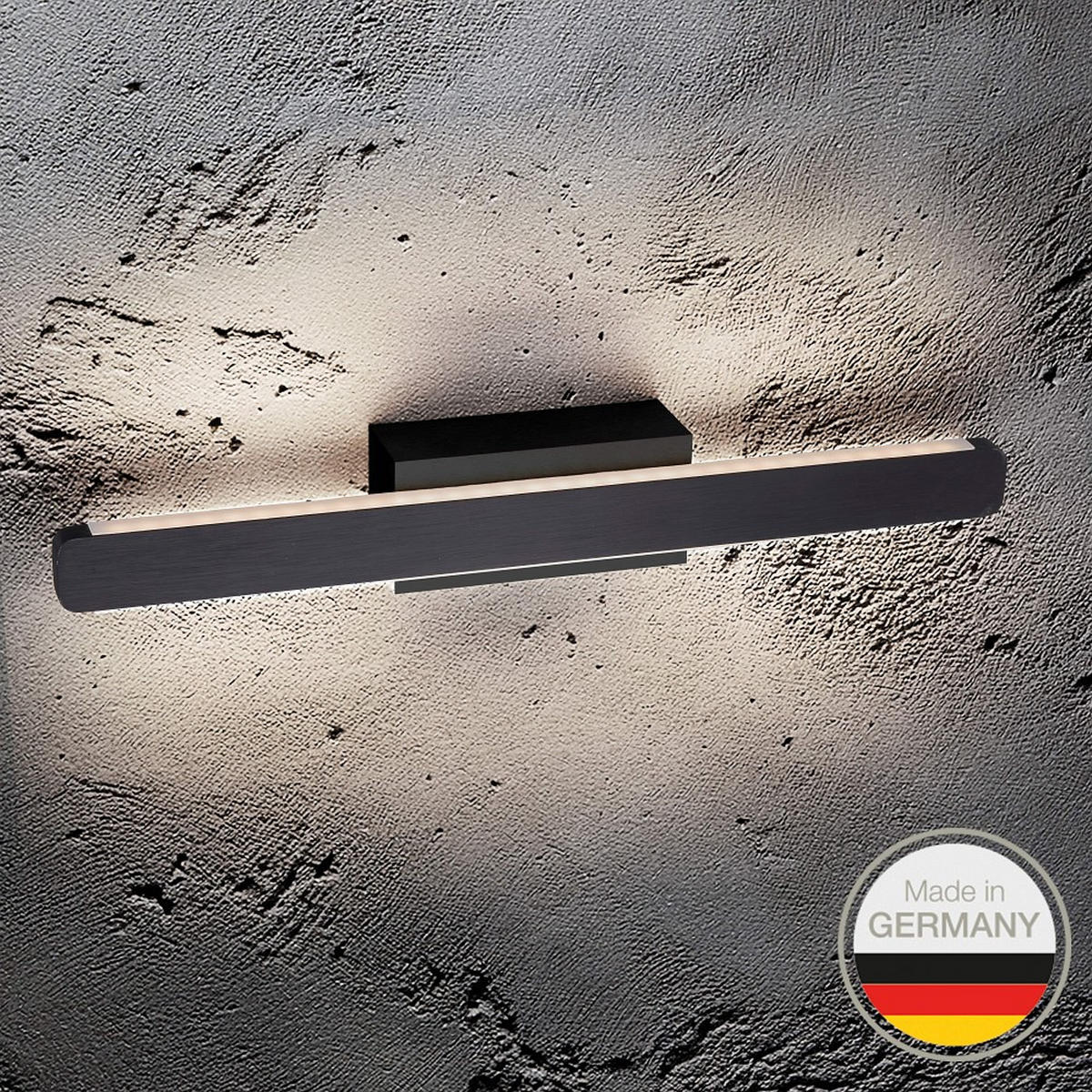 LED-WANDLEUCHTE 650   - Schwarz, Design, Metall (6/44/6cm) - Ambiente