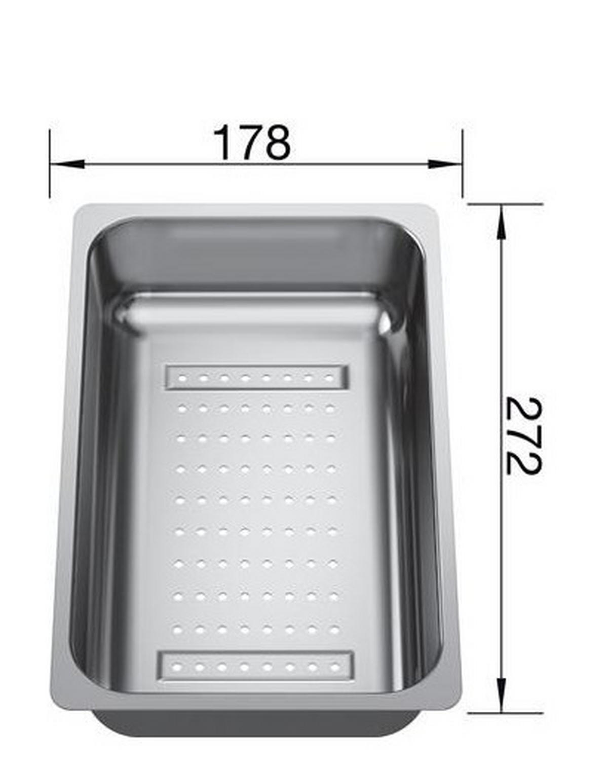 RESTESCHALE 220736  - Edelstahlfarben, Basics, Metall (20/10/42cm) - Blanco