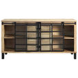 SIDEBOARD 175/90/42 cm  - Graubraun/Schwarz, LIFESTYLE, Glas/Holz (175/90/42cm) - Landscape