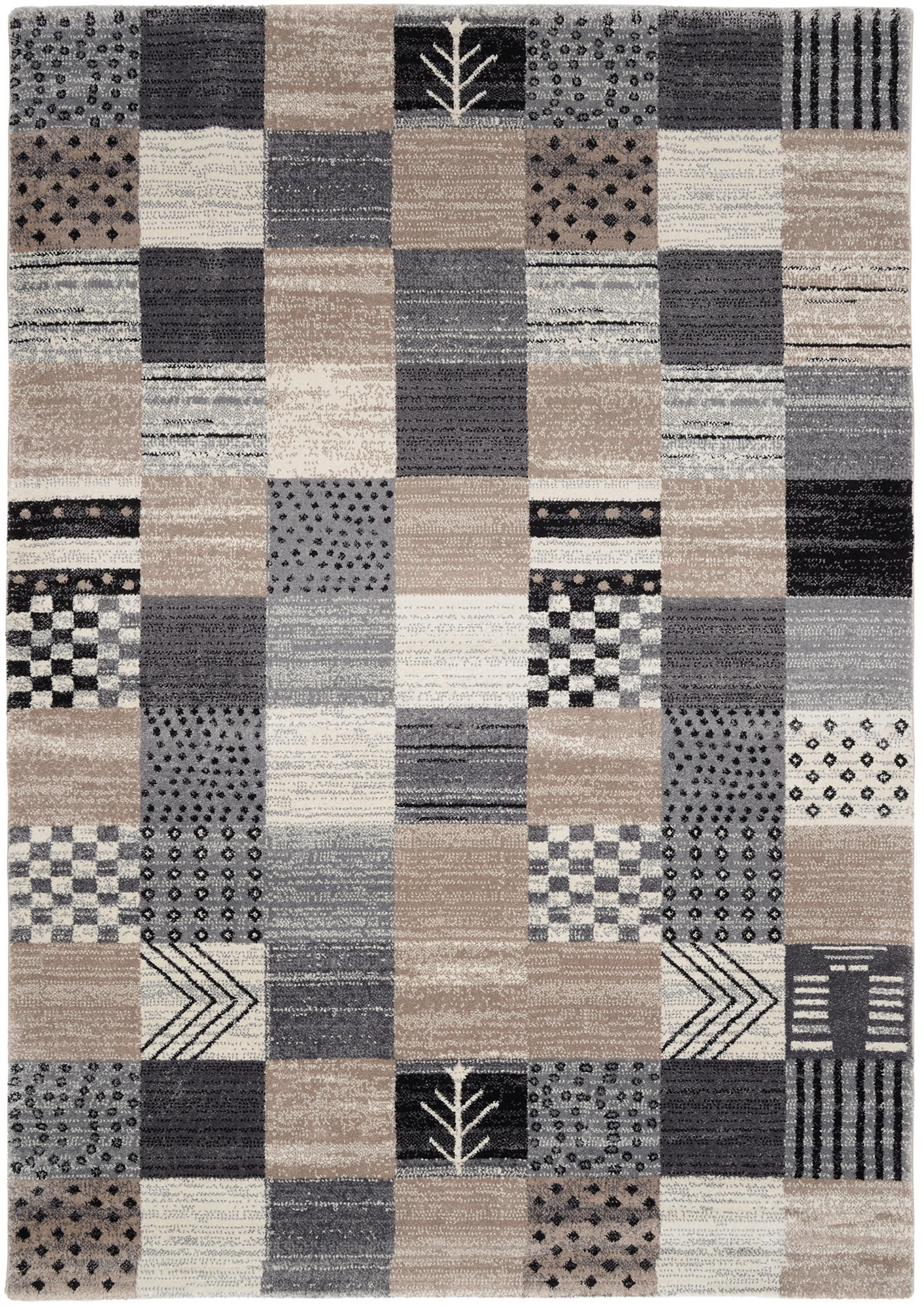 WEBTEPPICH 240/290 cm Palermo Grau, Beige  - Beige/Grau, Design, Textil (240/290cm) - Novel