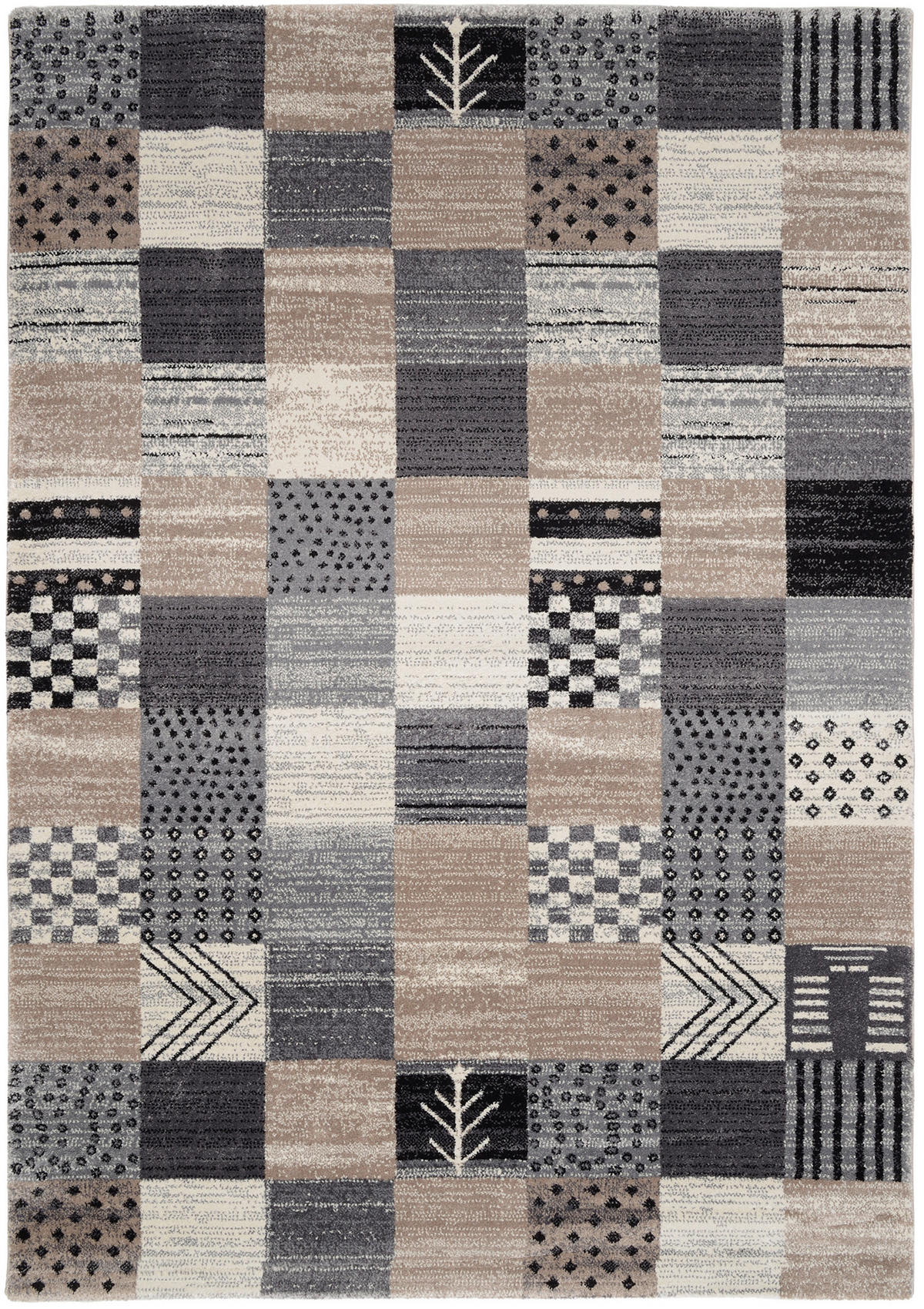 WEBTEPPICH 240/340 cm Palermo Grau, Beige  - Beige/Grau, Design, Textil (240/340cm) - Novel