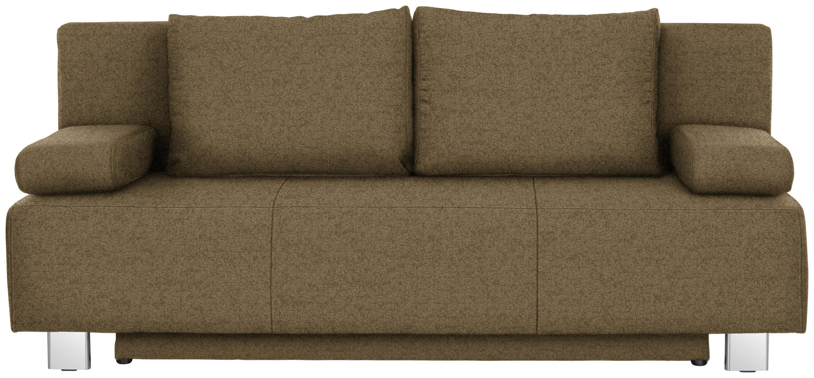 SCHLAFSOFA in Webstoff Hellgrün  - Chromfarben/Hellgrün, Design, Textil/Metall (197/88/89cm) - Xora