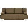 SCHLAFSOFA in Webstoff Hellgrün  - Chromfarben/Hellgrün, Design, Textil/Metall (197/88/89cm) - Xora