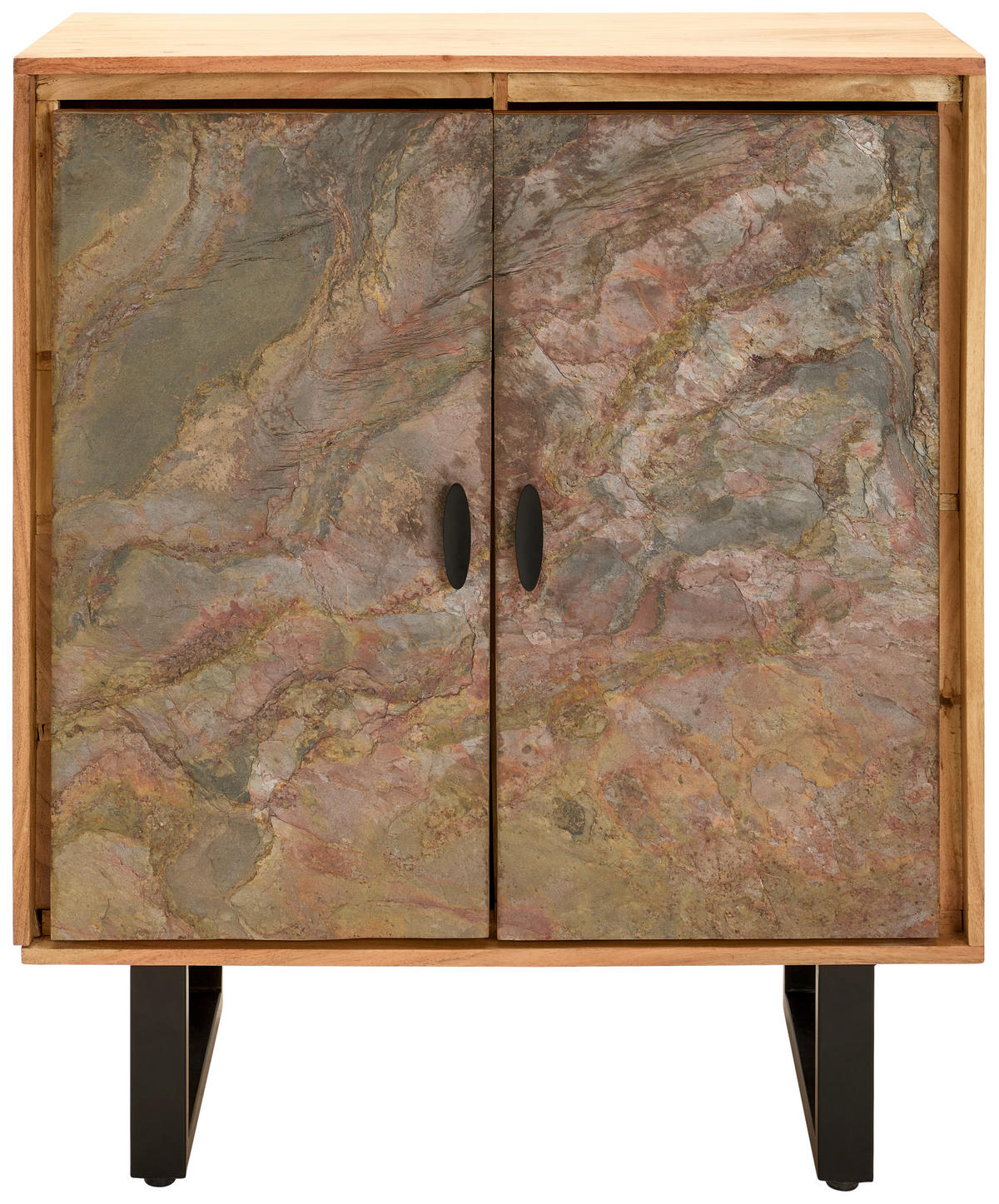 Tallinn Kommode Bissau  in 85/100/40 cm  - Goldfarben/Naturfarben, Natur, Holz/Metall (85/100/40cm) - Livetastic