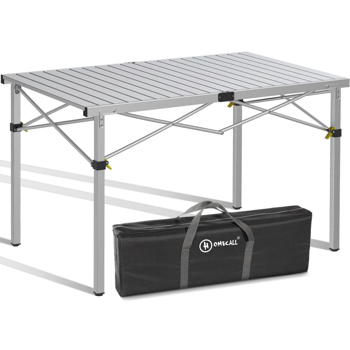 CAMPINGTISCH - Silberfarben, Basics, Metall (118/70/70cm) - Modante