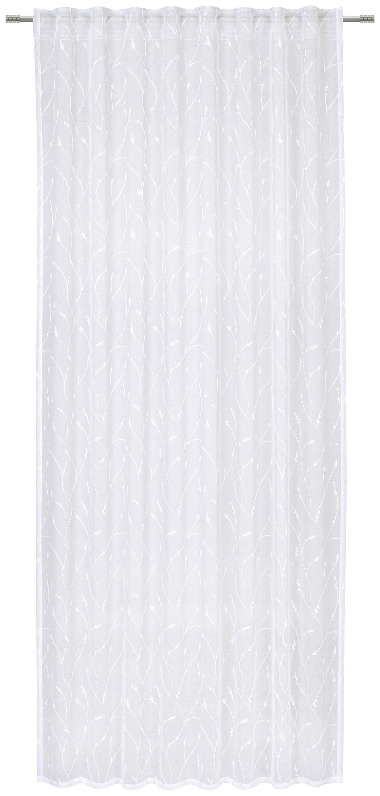 FERTIGVORHANG  transparent  135/245 cm   - Weiß, KONVENTIONELL, Textil (135/245cm) - Esposa