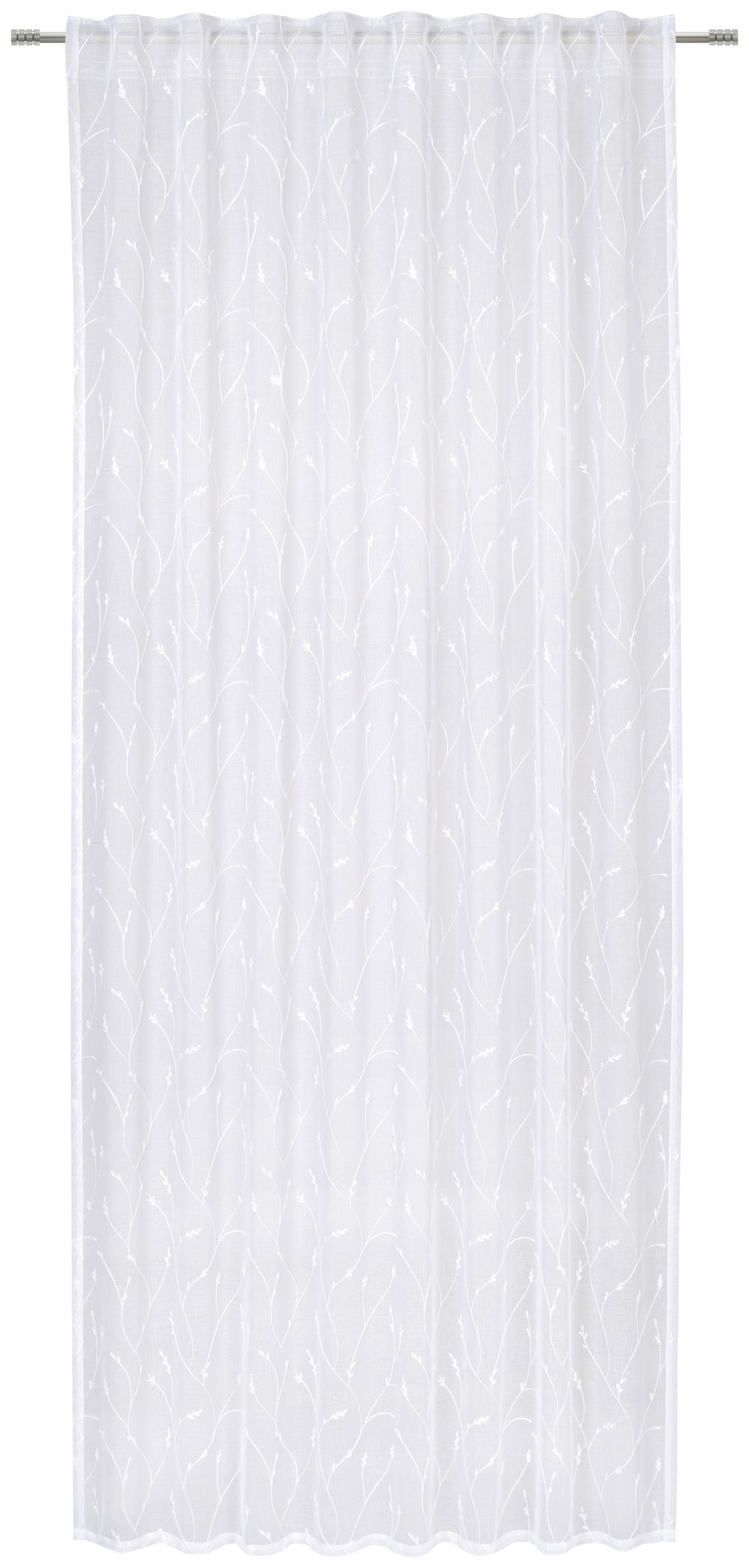 KÉSZFÜGGÖNY áttetsző  - fehér, Konventionell, textil (135/245cm) - Esposa