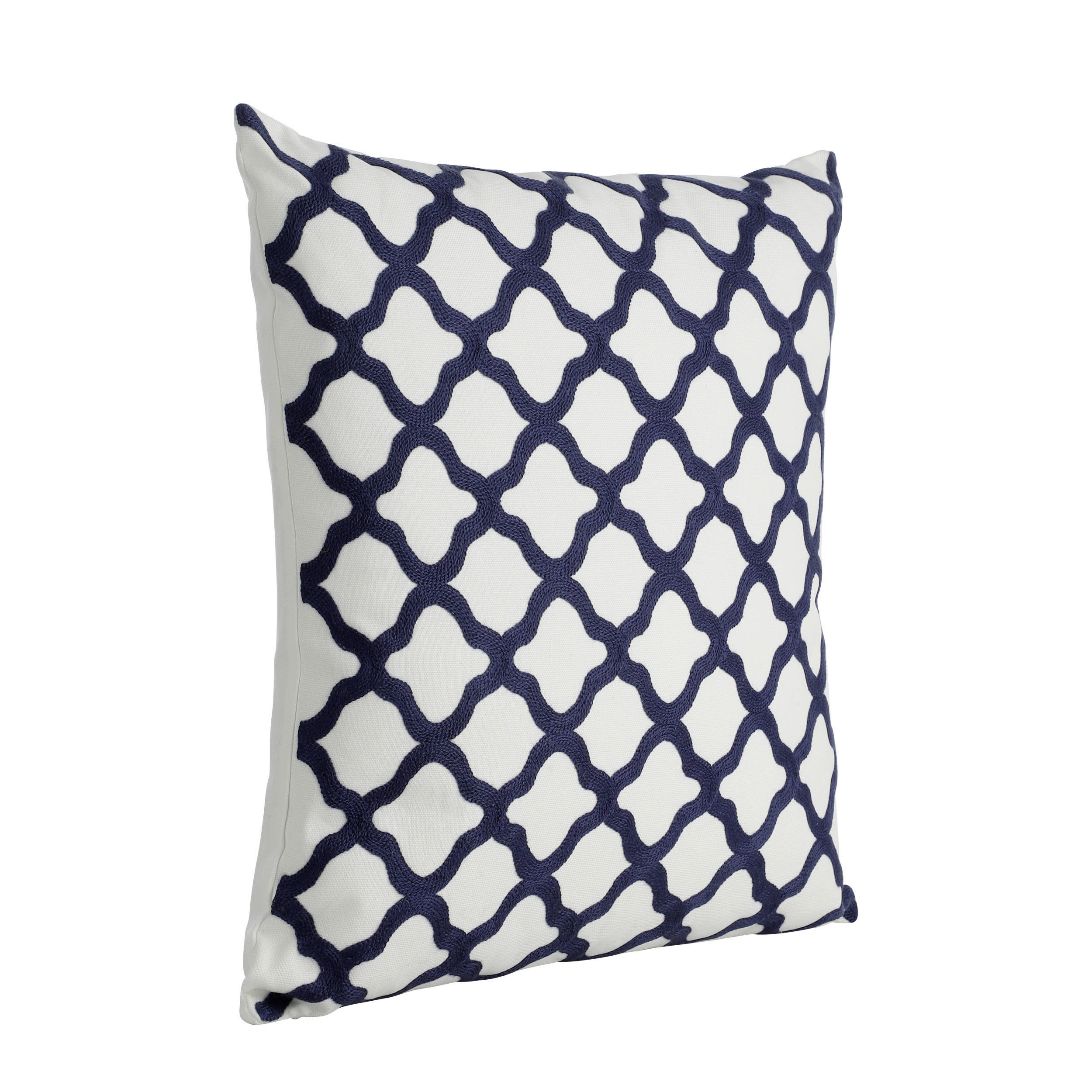 ZIERKISSEN  45/45 cm   - Blau/Weiß, Basics, Textil (45/45cm) - Eglo