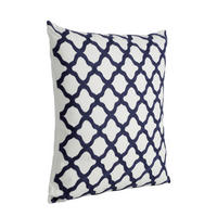 ZIERKISSEN  45/45 cm   - Blau/Weiß, Basics, Textil (45/45cm) - Eglo