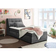 BOXBETT 120/200 cm  in Graphitfarben  - Schwarz/Graphitfarben, Design, Kunststoff/Textil (120/200cm) - Carryhome