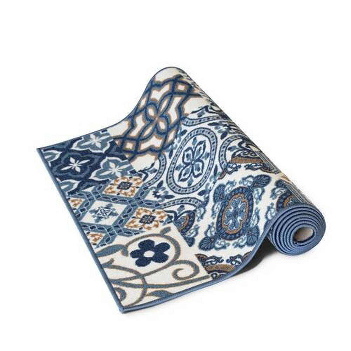 LÄUFER 80/250 cm  - Blau, Design, Kunststoff/Textil (80/250cm) - Novel