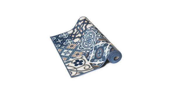LÄUFER 80/150 cm Blau  - Blau, Design, Kunststoff/Textil (80/150cm) - Novel