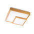 LED-DECKENLEUCHTE - Eichefarben, MODERN, Holz/Kunststoff (50/13/50cm) - Wofi LED-DECKENLEUCHTE - Eichefarben, MODERN, Holz/Kunststoff (50/13/50cm) - Wofi