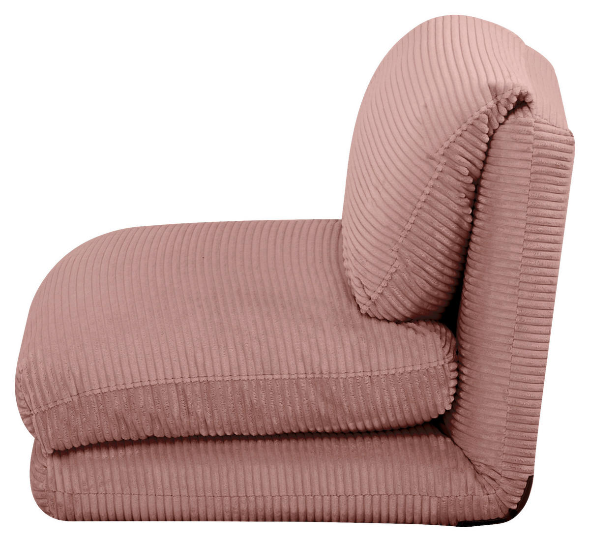 SCHLAFSESSEL Cord Altrosa    - Altrosa, Design, Textil/Metall (82/58/78cm) - Livetastic