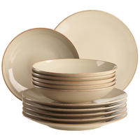TAFELSERVICE Ossia Sandfarben 12-teilig 6 Personen  - Sandfarben, Basics, Keramik - Mäser