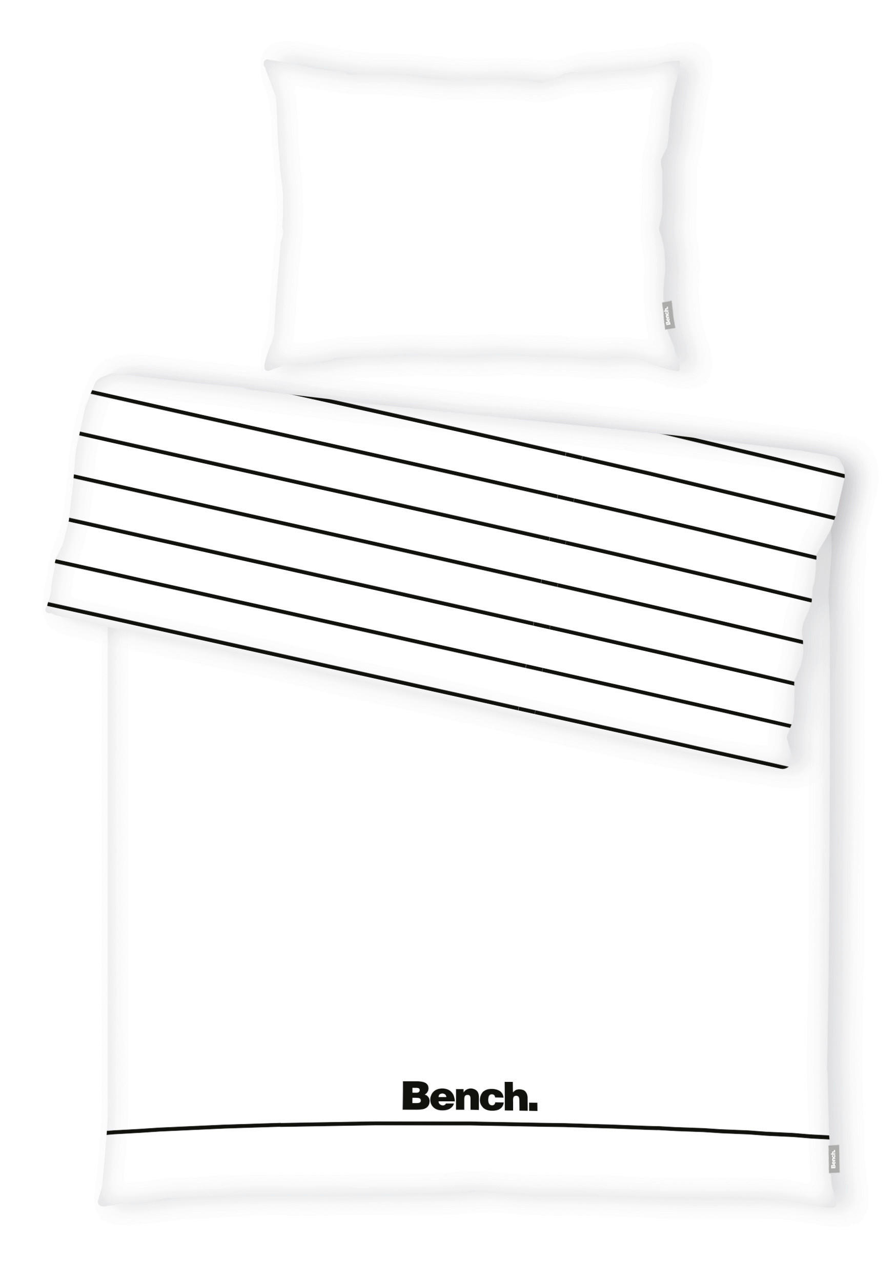 POSTELJINA ZA MLADE BENCH 140/200 cm renforcé tkanina crna, bela  - bela/crna, Konvencionalno, tekstil (140/200cm) - Bench