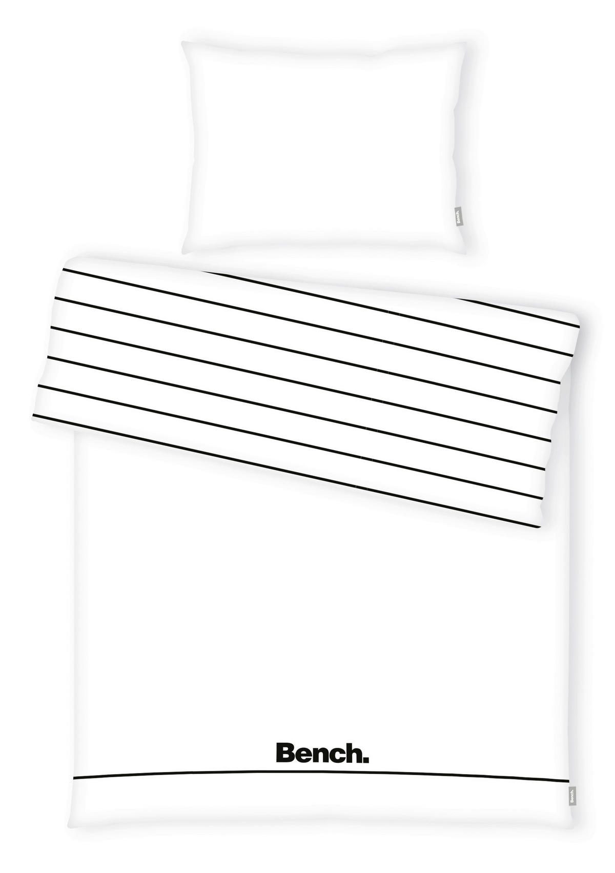 POSTELJINA ZA MLADE BENCH 140/200 cm renforcé tkanina crna, bela  - bela/crna, Konvencionalno, tekstil (140/200cm) - Bench