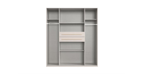 KLEIDERSCHRANK  in Eichefarben, Kaschmir  - Kaschmir/Eichefarben, MODERN, Holzwerkstoff (180/208/65cm) - Carryhome