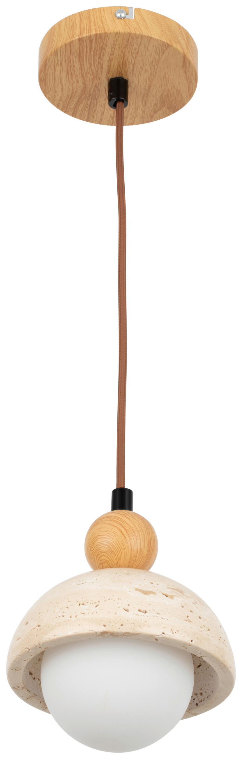 HÄNGELEUCHTE 15/120 cm  - Beige, Design, Glas/Stein (15/120cm) - Collet's Monde