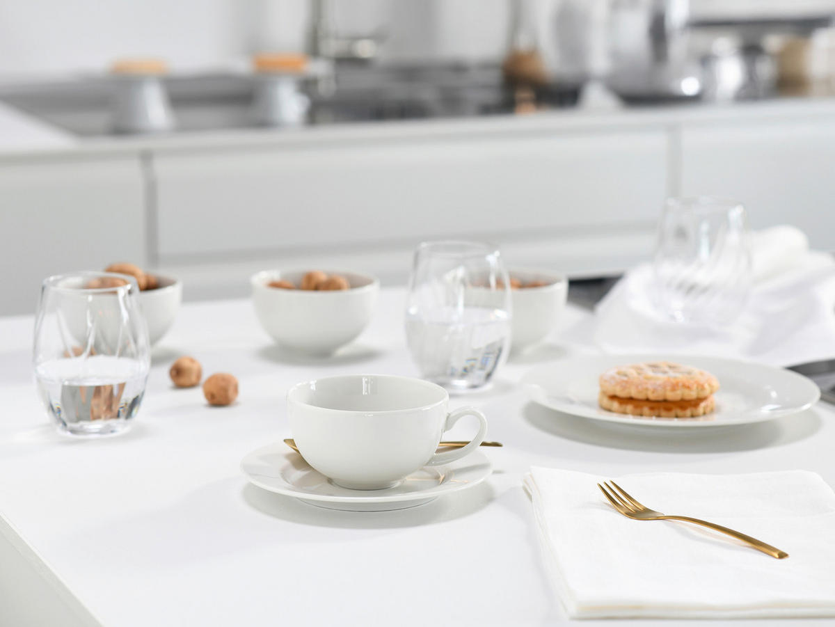 KAFFEESERVICE Creme Venice Creme 18-teilig  - Creme, Basics, Keramik - Creatable
