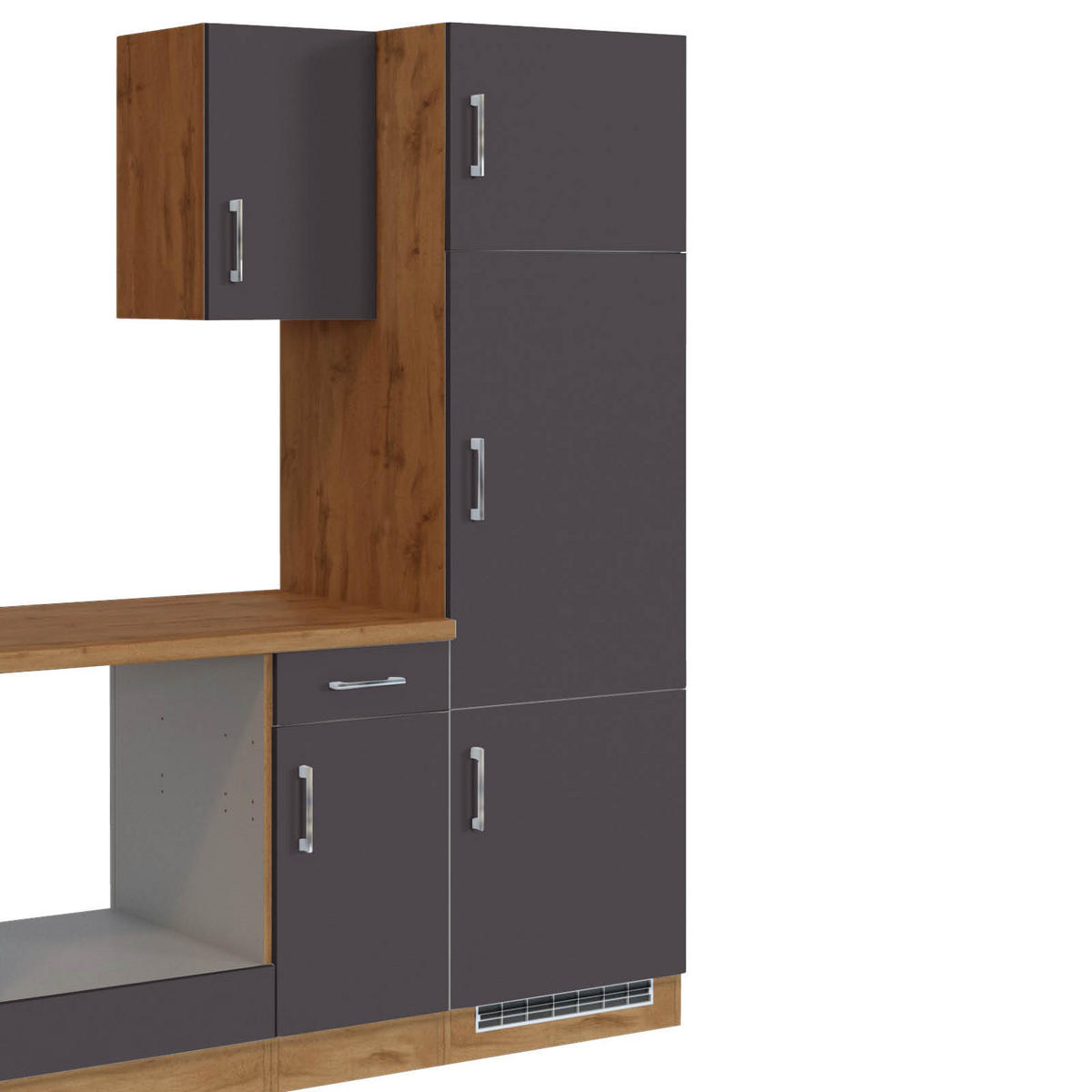 KÜCHENLEERBLOCK   in Anthrazit  - Eichefarben/Anthrazit, Modern, Holzwerkstoff (270/200/60cm) - Held