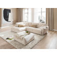ECKSOFA  in Chenille Naturfarben  224/307 cm  - Schwarz/Naturfarben, KONVENTIONELL, Kunststoff/Textil (224/307cm) - Hom`in