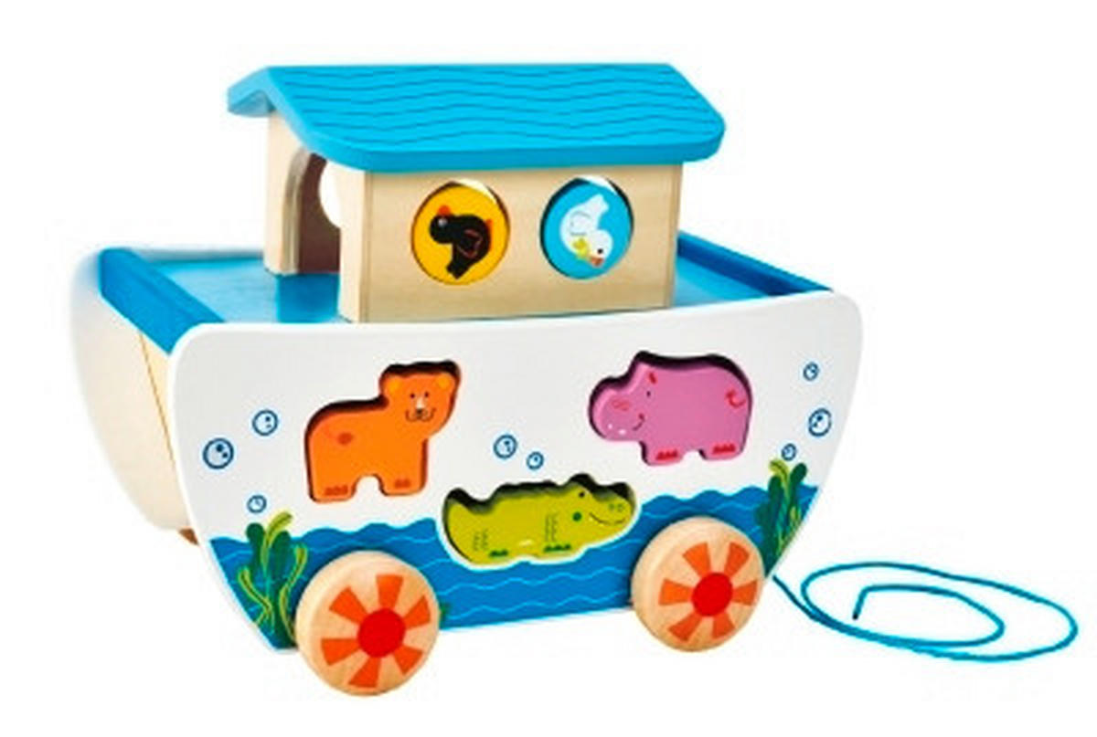 ZIEHFIGUR - Multicolor, Basics, Naturmaterialien/Holz (26,1/21,2/18,2cm) - Hape