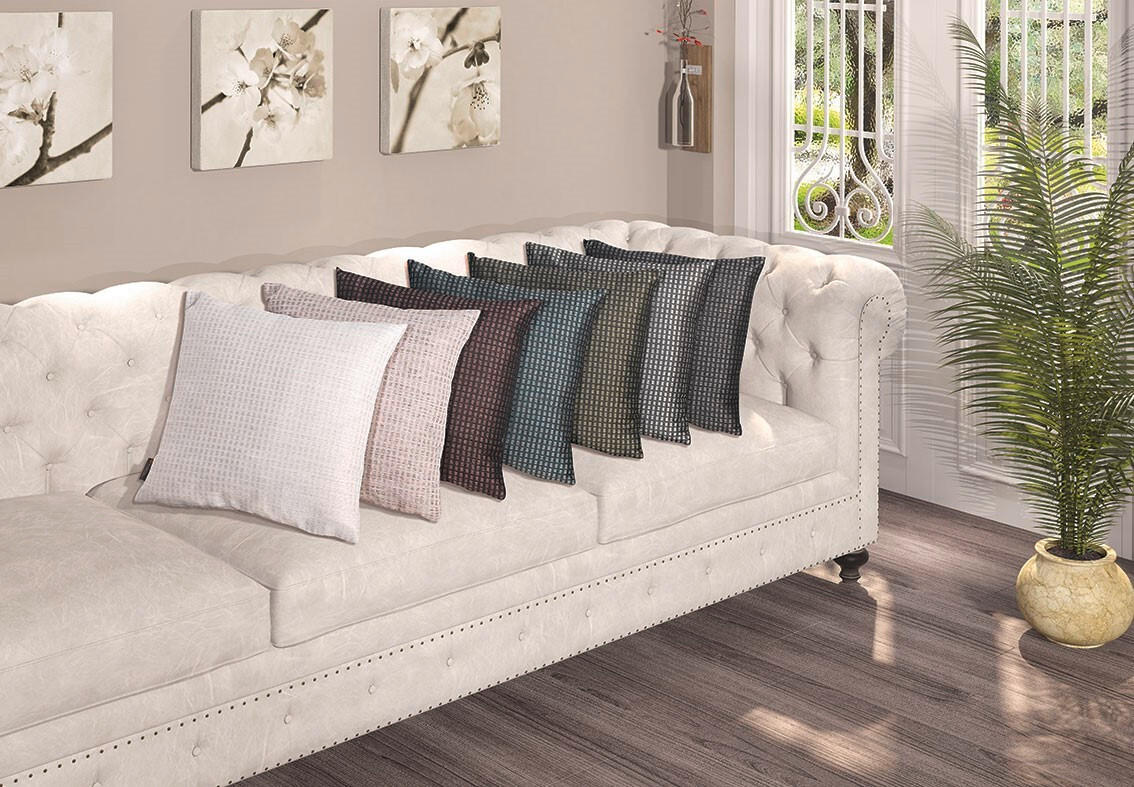KISSENHÜLLE Lancaster 50/50 cm  - Brombeere, Basics, Textil (50/50cm) - Novel