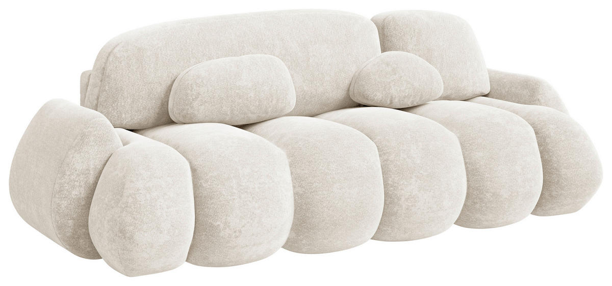 SCHLAFSOFA Creme  - Beige/Creme, Design, Kunststoff/Textil (270/103/113cm) - MID.YOU