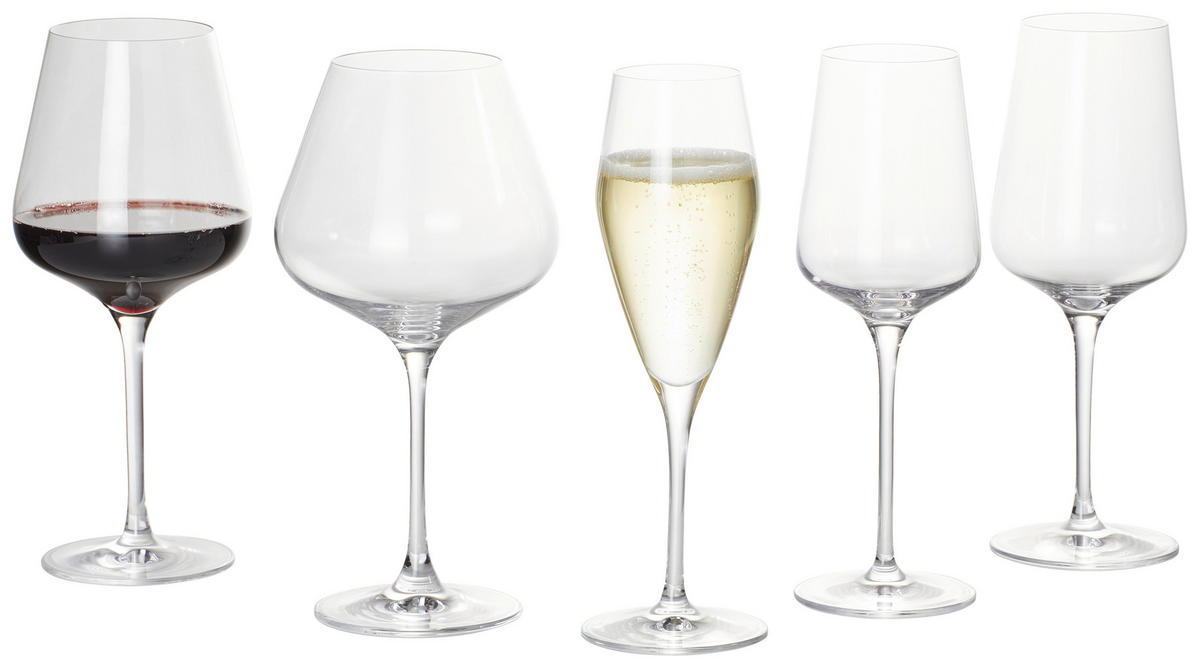 GLÄSERSET Vinova  4-teilig  - Transparent, Design, Glas (18,4/18,4/24,9cm) - Nachtmann