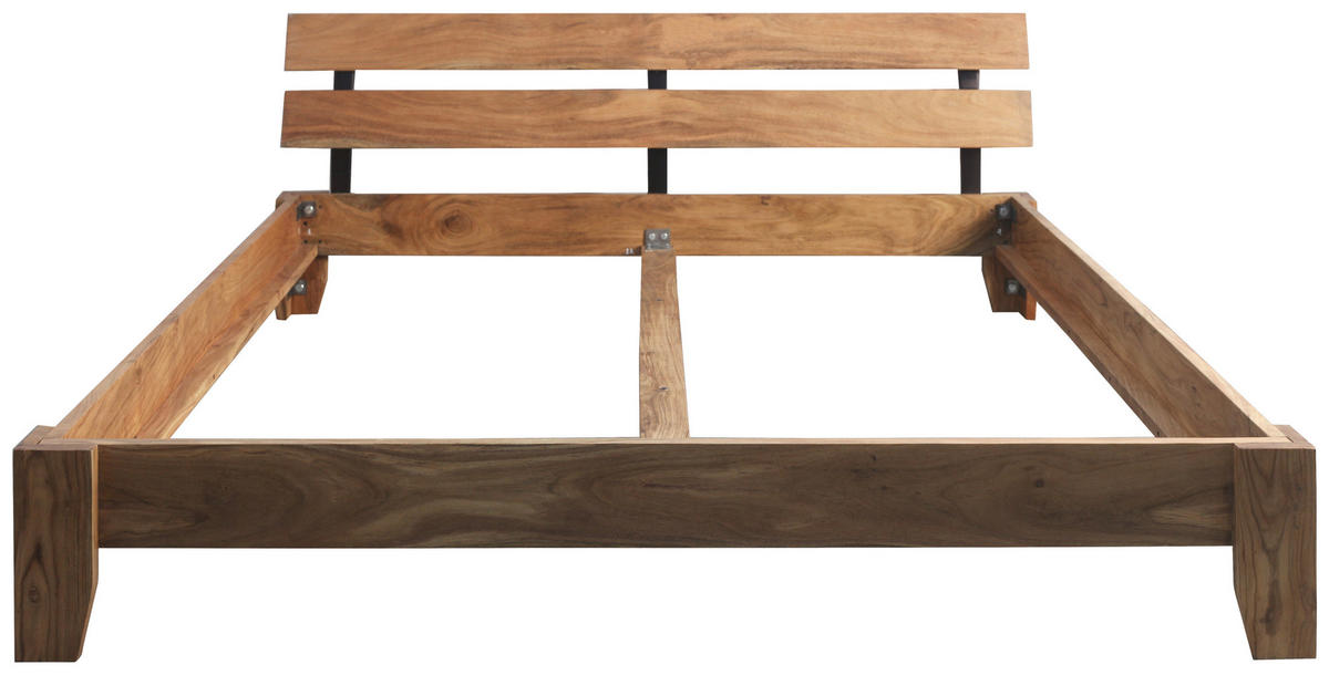 BETT 180/200 cm  in Akaziefarben  - Akaziefarben, MODERN, Holz (180/200cm) - MID.YOU