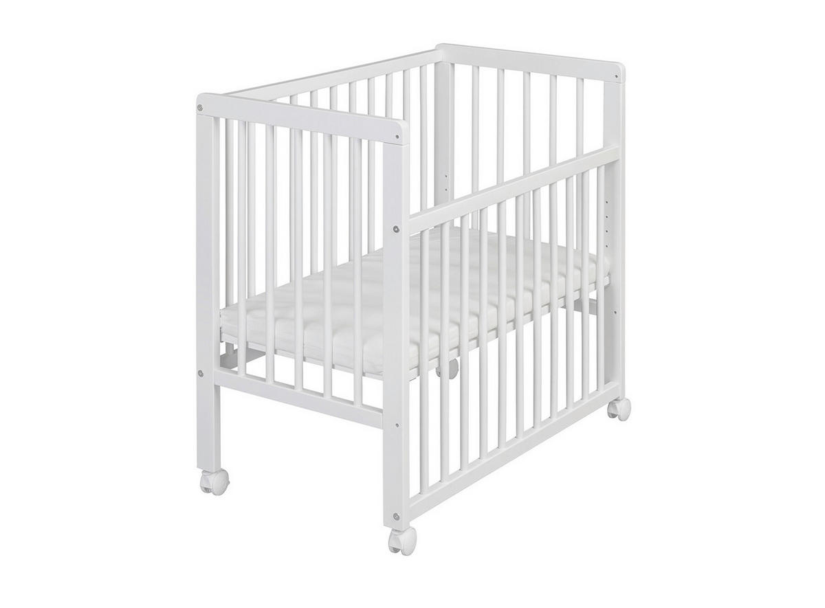 OBPOSTELJNA POSTELJICA NINA divja bukev (jedrovina) trd les 85/48/83 cm bela  - bela, Basics, les (85/48/83cm) - My Baby Lou