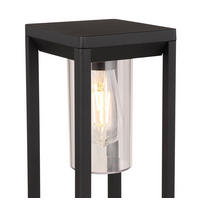 WEGELEUCHTE Candela 15/15/50 cm   - Klar/Schwarz, Basics, Kunststoff/Metall (15/15/50cm) - Globo