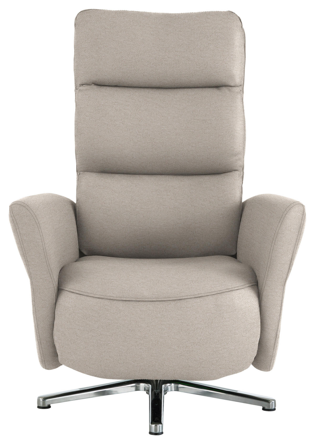 RELAXSESSEL in Textil Silberfarben  - Chromfarben/Silberfarben, Design, Textil/Metall (78/113/83cm) - Beldomo Speed