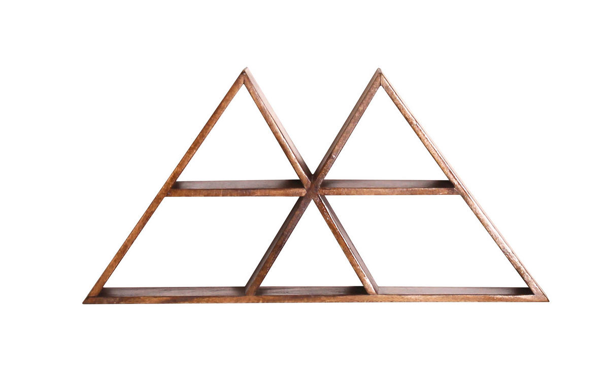 WANDREGAL 70/35/10 cm  - Naturfarben, Design, Holz (70/35/10cm) - Livetastic