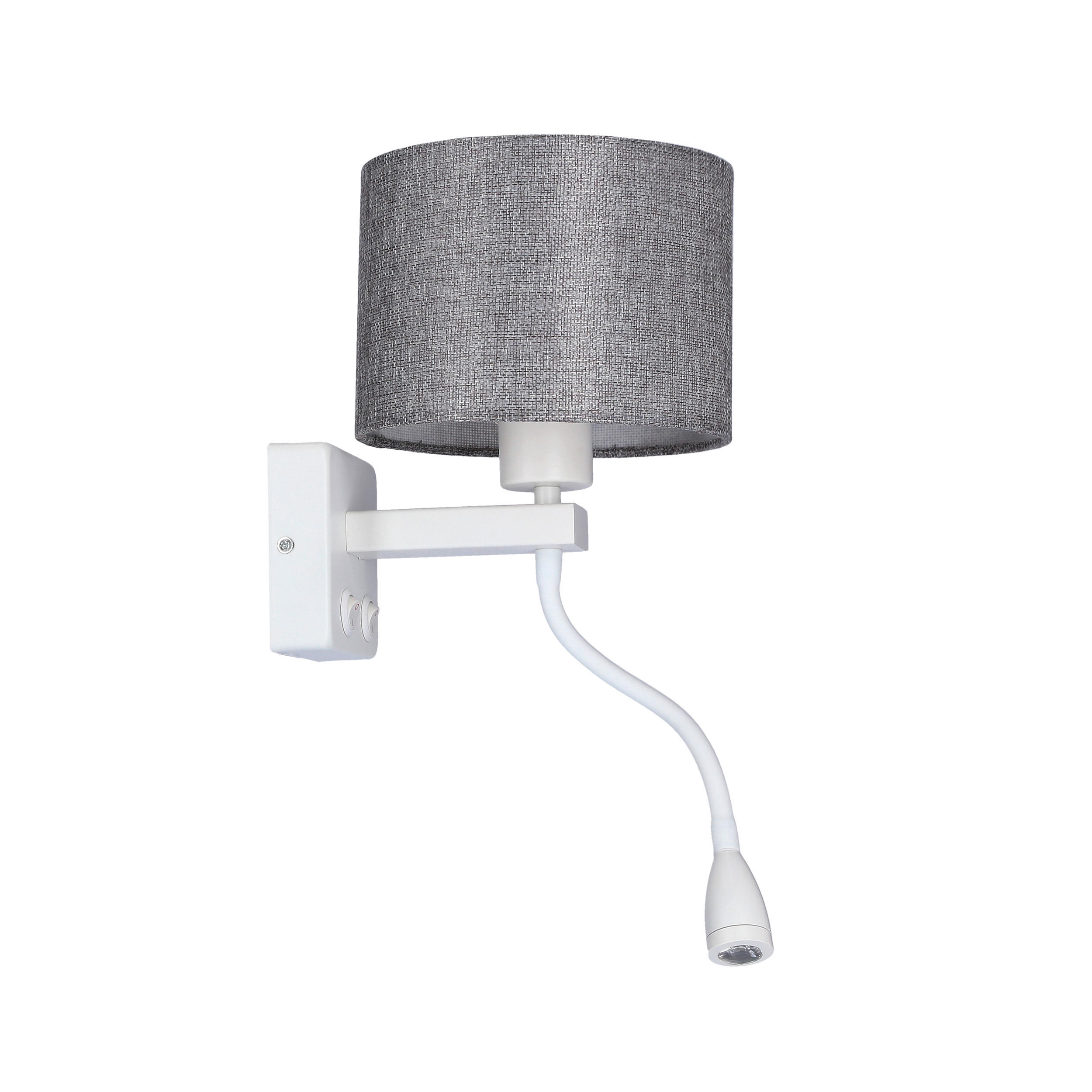 VÄGGLAMPA 22/18/44 cm   - vit, Natur, metall (22/18/44cm)