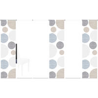 FLÄCHENVORHANG 6ER SET in Anthrazit halbtransparent  - Anthrazit, Design, Textil (60/245cm) - Schmidt W. Gmbh