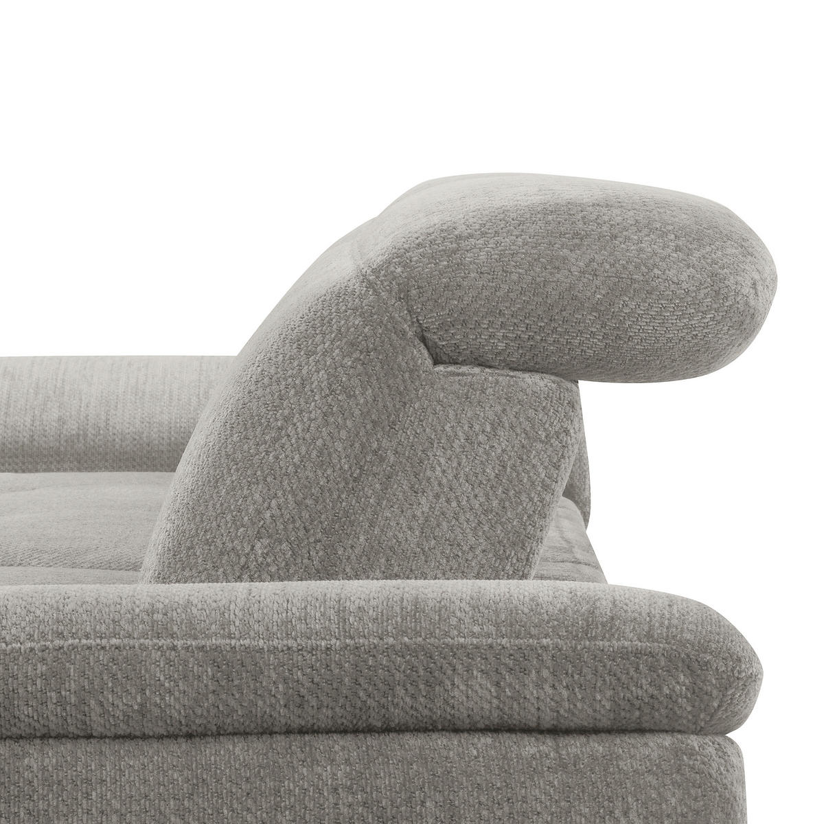 ECKSOFA  Webstoff Grau  - Schwarz/Grau, Design, Textil/Metall (195/268cm) - Livetastic