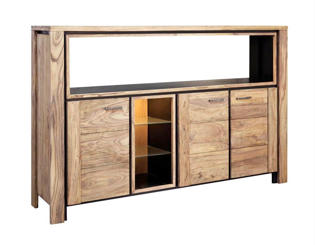 KANCELÁŘ, barvy sheesham - barvy sheesham, Lifestyle, dřevo (180/120/40cm) - Landscape