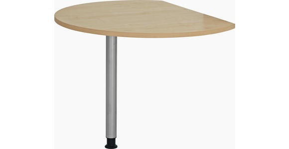 SCHREIBTISCHPLATTE 100/80/2,5 cm   - Ahornfarben, KONVENTIONELL, Holzwerkstoff/Metall (100/80/2,5cm) - Venda