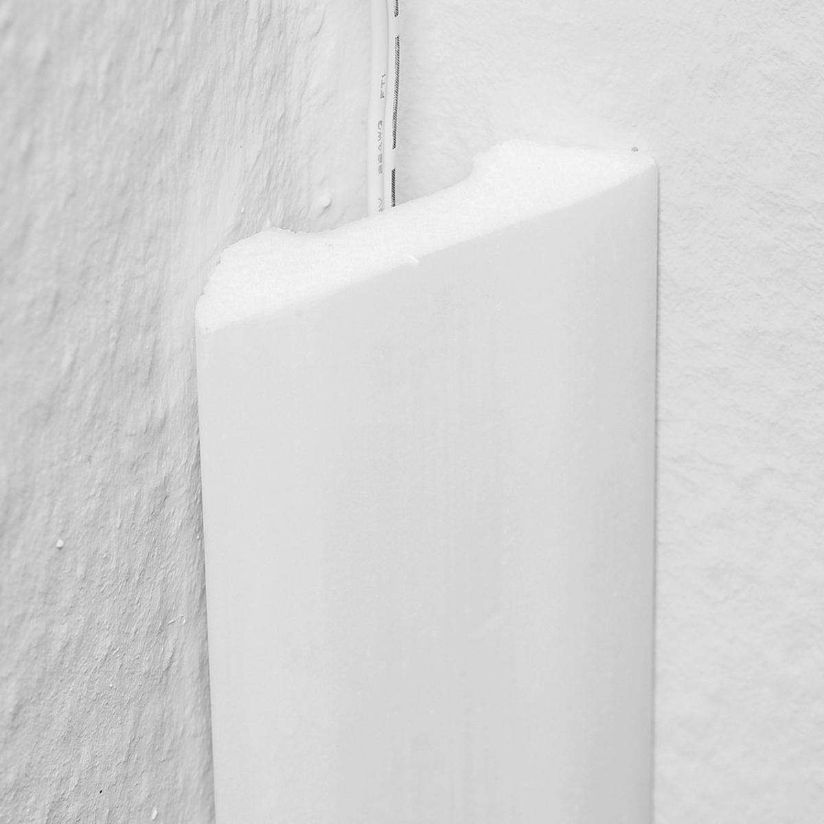 ZIERLEISTE 200/4,5/1,5 cm Weiß Kunststoff  - Weiß, Design, Kunststoff (200/4,5/1,5cm)