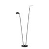 STOJACÍ LED SVÍTIDLO, 22/135 cm  - černá, Design, kov/sklo (22/135cm) - Fischer & Honsel