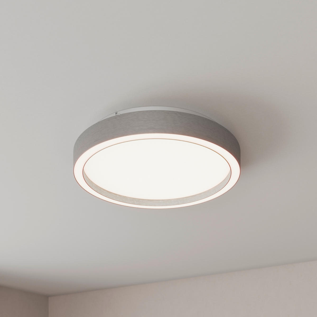 LED-DECKENLEUCHTE 22 W  30,5/5,5 cm    - Alufarben, Basics, Metall (30,5/5,5cm) - Novel