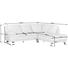 ECKSOFA Echtleder Weiß Rücken echt - Alufarben/Weiß, KONVENTIONELL, Leder/Metall (246/220cm) - Celina Home ECKSOFA Echtleder Weiß Rücken echt - Alufarben/Weiß, KONVENTIONELL, Leder/Metall (246/220cm) - Celina Home