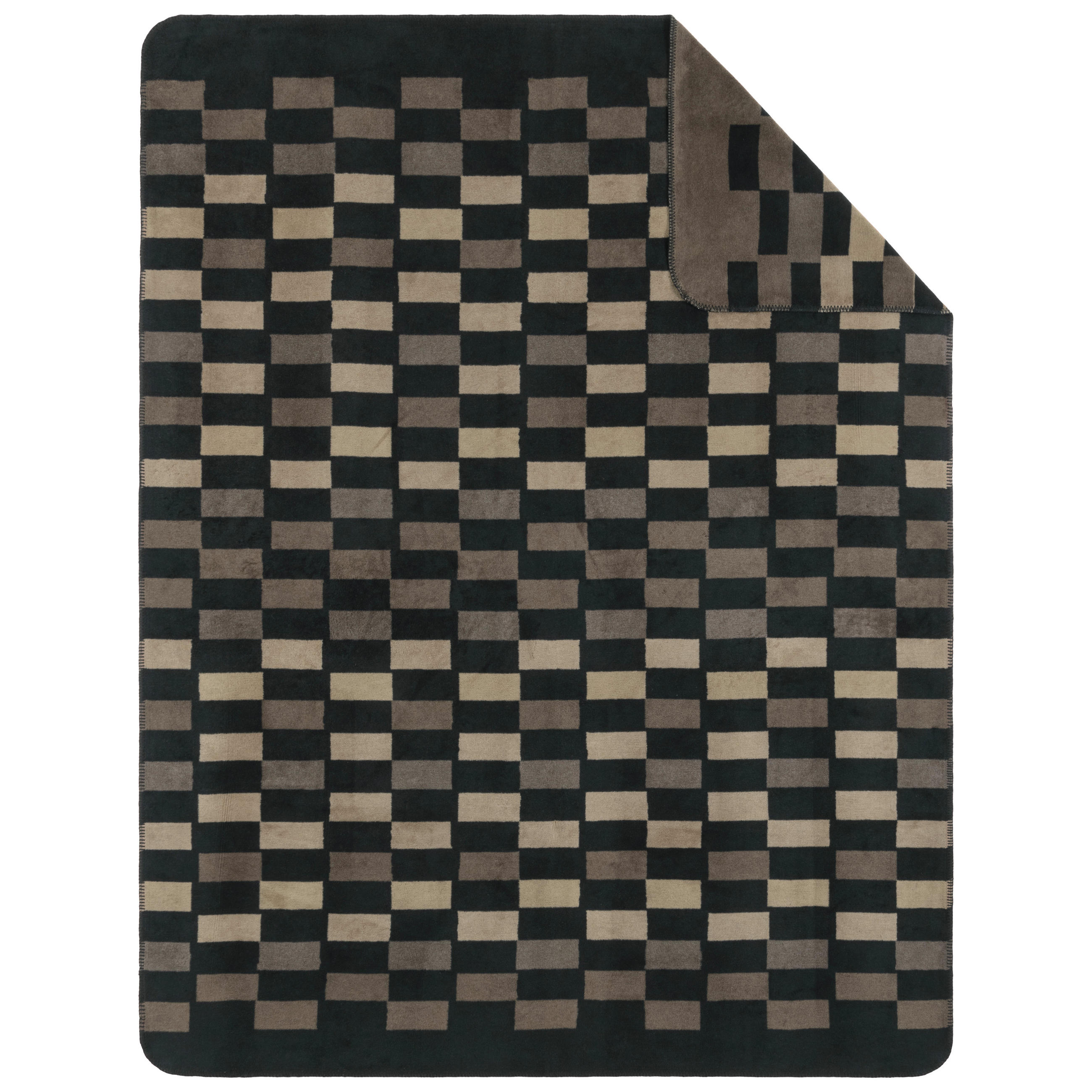 WOHNDECKE 150/200 cm  - Schwarzbraun, KONVENTIONELL, Textil (150/200cm) - Novel