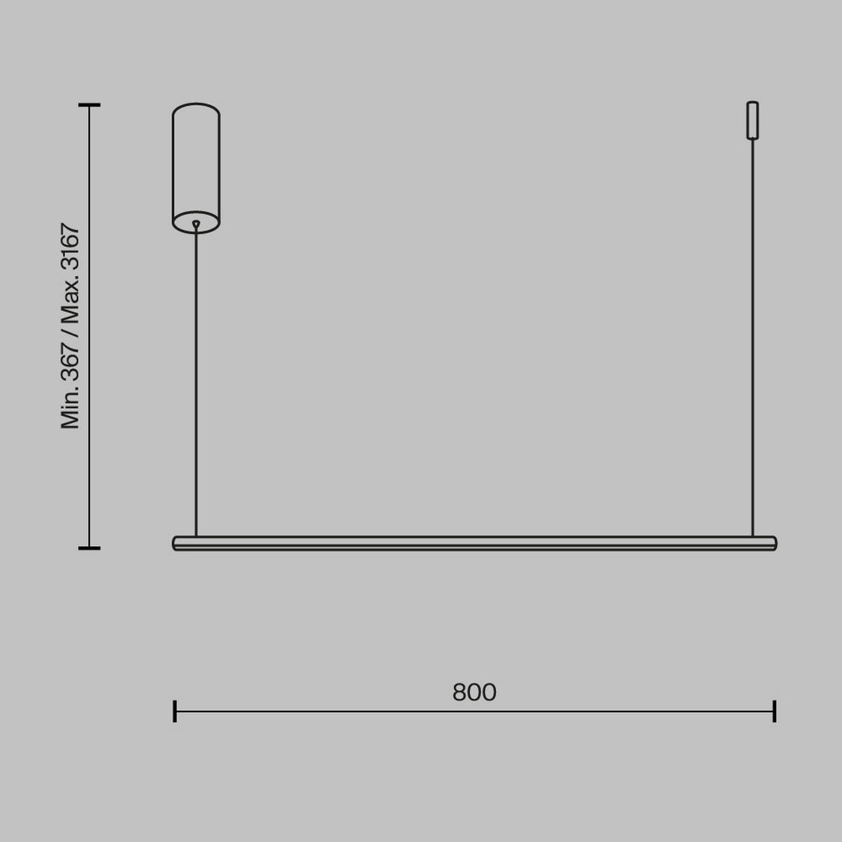 PENDELLEUCHTE 80/1,7/36,7 cm   - Messingfarben, MODERN, Metall (80/1,7/36,7cm) - MAYTONI