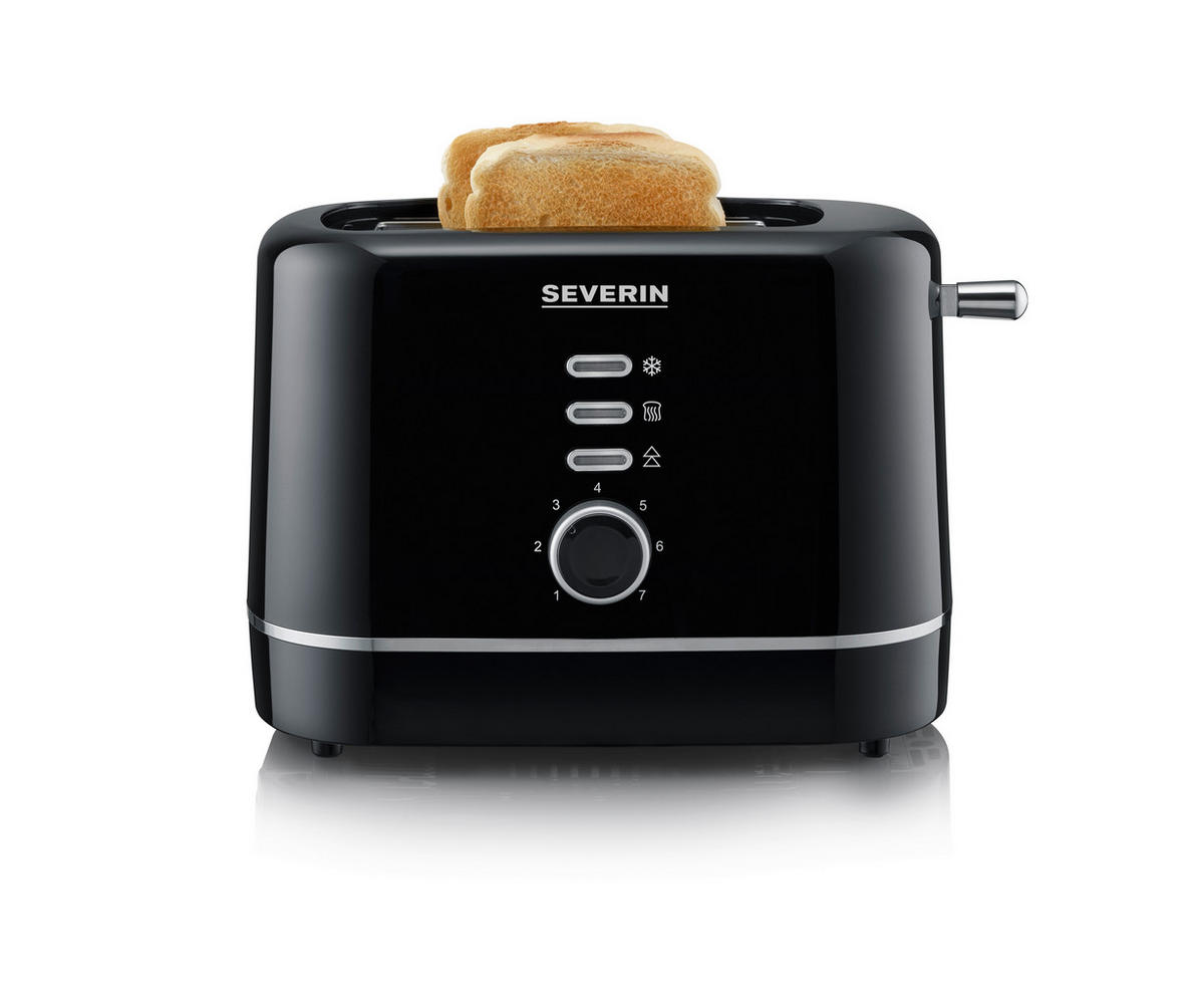 TOASTER  - Schwarz, Basics, Kunststoff (18,2/18,8/28cm) - Severin