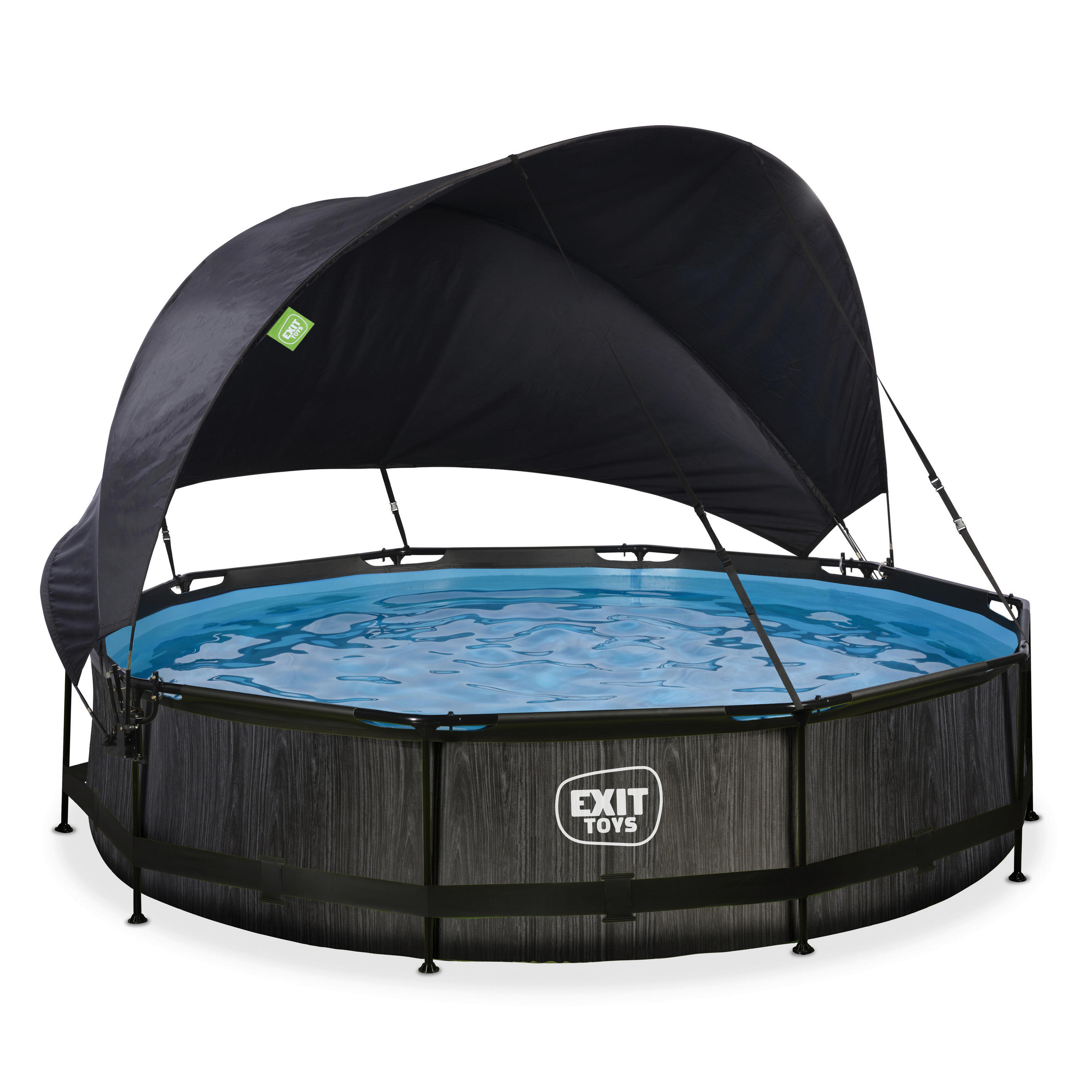 POOL SET 360/76 cm  - grå, Klassisk, plast (360/76cm) - EXIT Toys
