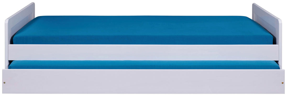 AUSZIEHBETT 90/190 cm Weiss  - Weiss/Naturfarben, Modern, Holz (90/190cm) - MID.YOU