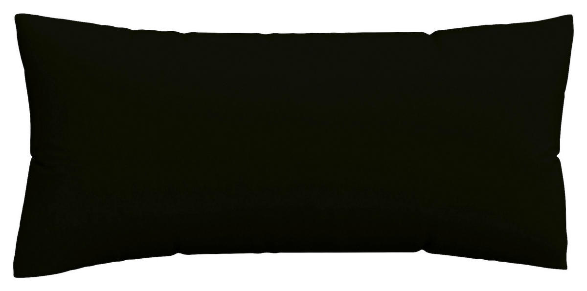 KOPFPOLSTERBEZUG WOVEN SATIN 40/80 cm  - Schwarz, Basics, Textil (40/80cm) - Schlafgut